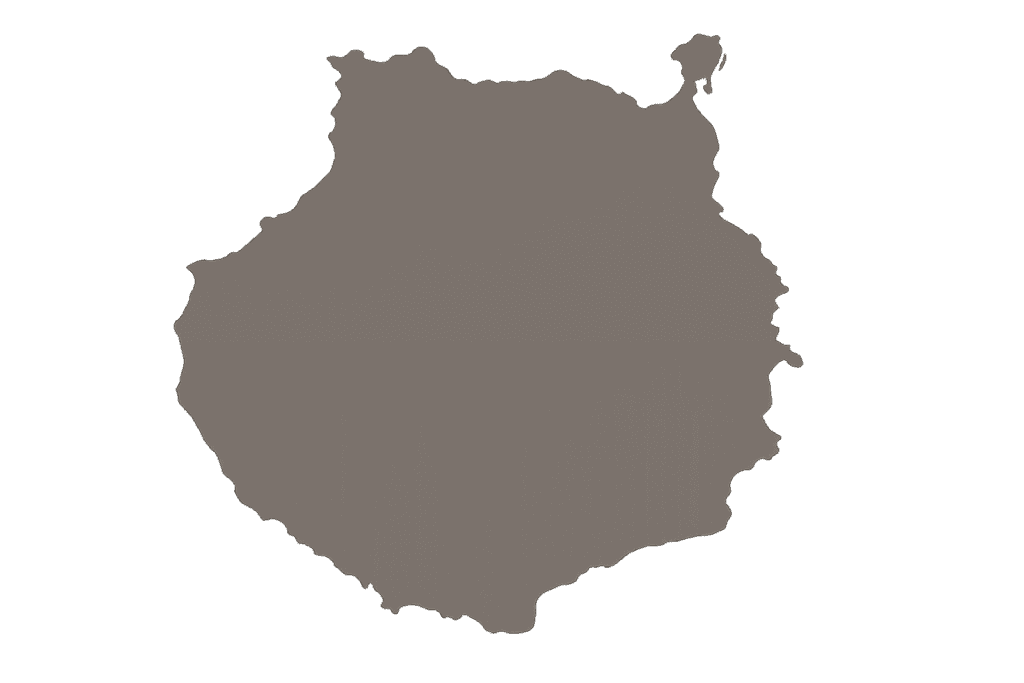 Silueta del mapa de Gran Canaria