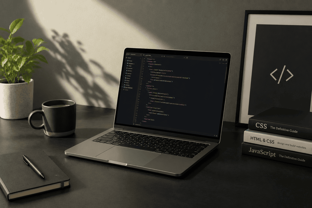 Ilustración generada con IA para la página de Desarrollo Web