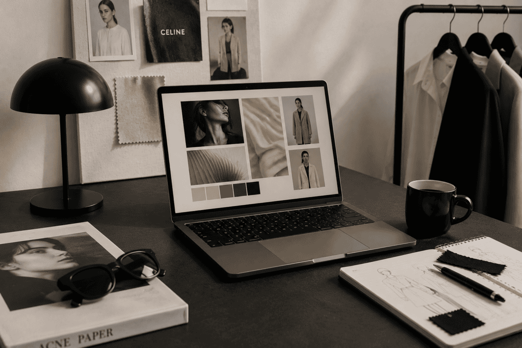 Mockup editorial de moda, imagen decorativa